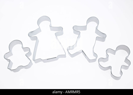 Cookie Cutter Family Stock Photo