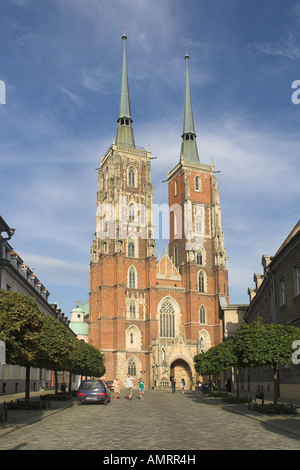 Wroclaw Saint John gothic Cathedral Ostrow Tumski Poland Stock Photo ...