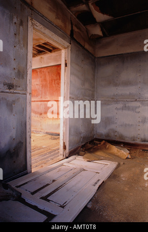 Room of Abandoned House, Namibia, Africa Stock Photo