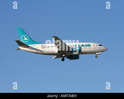 Luxair Boeing 737-500 on arrival Stock Photo