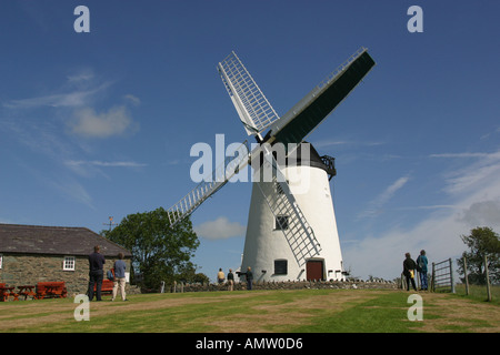Melin Llynnon Mill is the only working windmill in Wales It is near Llanddeusant a village in northwest Anglesey Ynys Môn Stock Photo