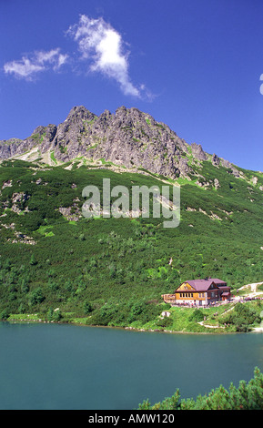 Hut Chata pri Zelenom Plese High Tatras Slovakia Stock Photo