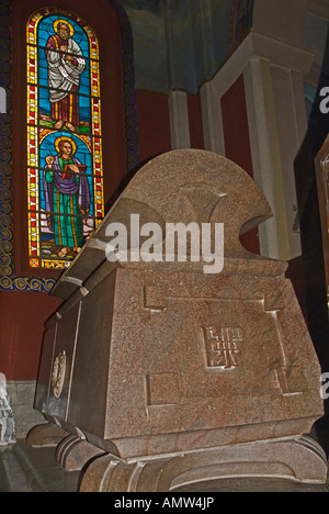 Tomb of His Imperial Majesty, Haile Selassie I, Holy Trinity Cathedral, Addis Abeba, Ethiopia Stock Photo