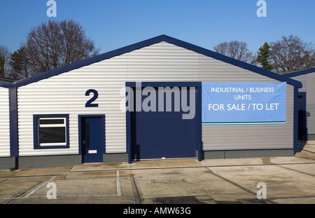 Industrial business unit for sale or to let. Stock Photo