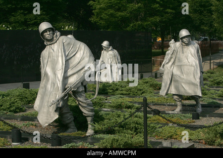 The Korean War Memorial in Washington, DC on July 27, 2006. Stock Photo