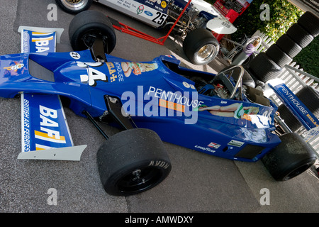 1977 Hesketh 308E in Penthouse Rizla livery at Goodwood Revival, Sussex, UK. Stock Photo