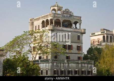 Mingshi Lou Diaolou Yili Village Kaiping Guangdong Province China Stock Photo