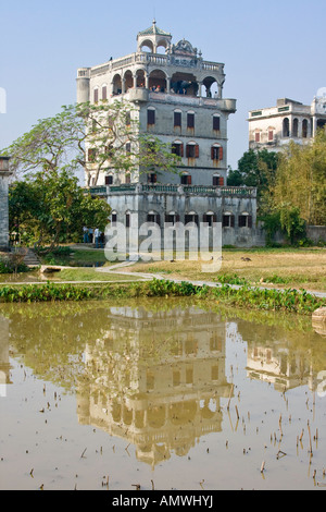 Mingshi Lou Diaolou Yili Village Kaiping Guangdong Province China Stock Photo