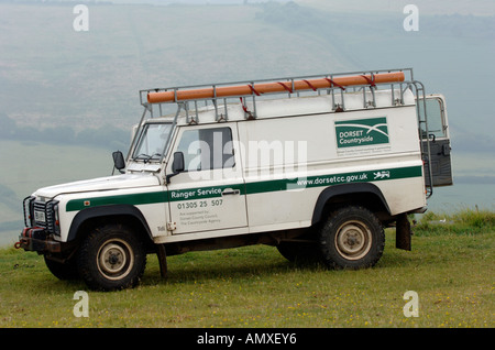 Countryside Ranger Land Rover, Dorset, Britain UK Stock Photo - Alamy