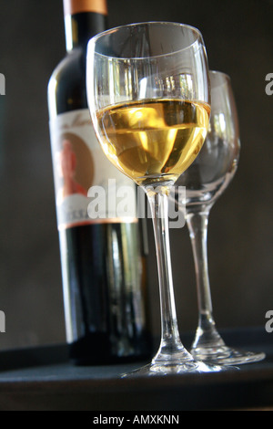 Close-up of glass of wine Stock Photo