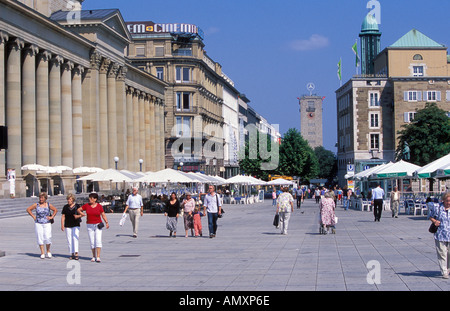 Germany Stuttgart Königstrasse shopping street Stock Photo - Alamy