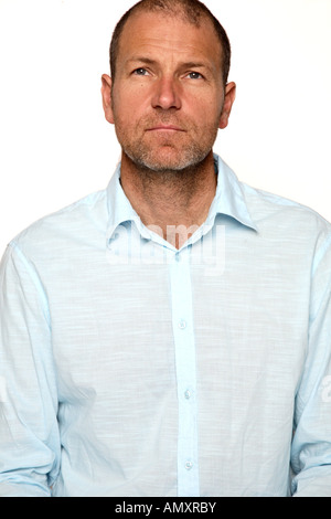 Portrait of man looking serious Stock Photo
