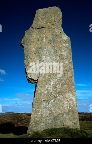 The megalithic archaeological stone circle The Ring of Brodgar mainland island orkney islands Scotland Great Britain brave film Stock Photo