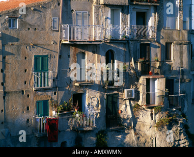 Clifftop buildings Tropea Calabria Italy Stock Photo