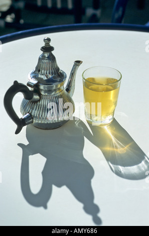 Moroccan Tea, Essaouira, Morocco Stock Photo