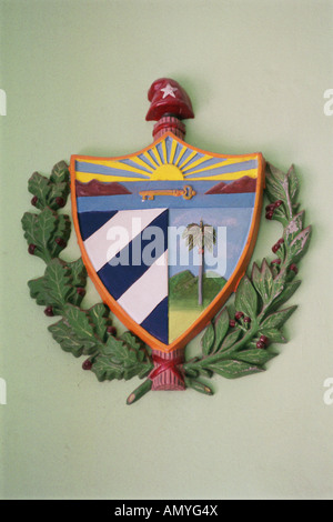 Cuban coat of arms. Stock Photo