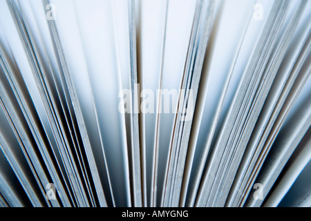 Abstract image of open pages of a book Stock Photo