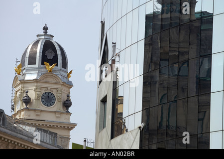 Tower in downtown Vienna, Austria, Europe Stock Photo