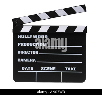 Movie Clapper Board Stock Photo