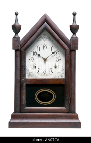 Antique Mantle Clock Stock Photo