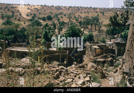 Mali Dogan Country  Bandiagara Escarpment Stock Photo