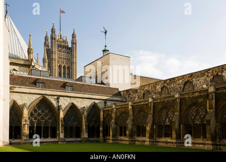 UK London Westminster Abbey Great Cloister Stock Photo