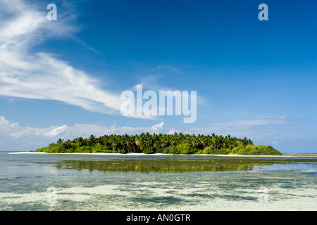 Maldives Addu Atoll Feydhoo west coast Dhiguhura island Stock Photo