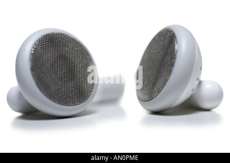 Close-up of ear buds Stock Photo