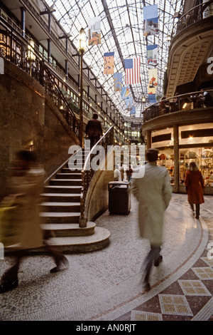 The Arcade a pedestrian mall in Cleveland Ohio USA Stock Photo