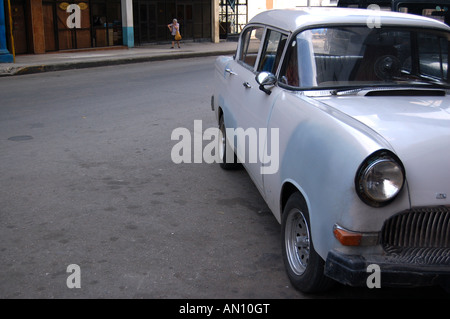 Old American car parked in a street in Havana, Cuba Stock Photo
