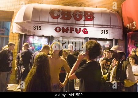 CBGB on the Bowery September 2006 shortly before its closing New York City Stock Photo
