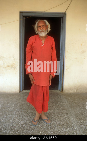 Man with learning disability at the Apahaj Ashram, Patiala, Punjab, India. Stock Photo