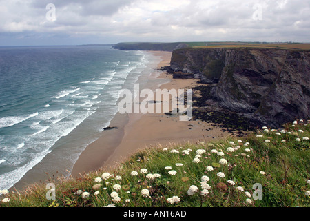 Cornwall Watergate bay near Newquay on the north coast Stock Photo