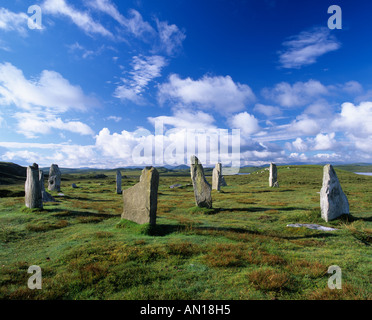 Cnoc Fillibhir Bheag, one of the stone circles at Callanish, Lewis, Outer Hebrides, Western Isles, Scotland, UK Stock Photo