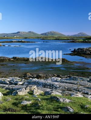 Loch Yeor North Lee and South Lee beyond, North Uist Outer Hebrides Western Isles Scotland UK Stock Photo