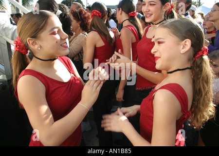 Miami Florida,Little Havana,Diaspora,Cuban,Cuba,Hispanic Latin Latino ethnic immigrant immigrants minority,Calle Ocho,Tres Reyes Magos,Three 3 Kings p Stock Photo