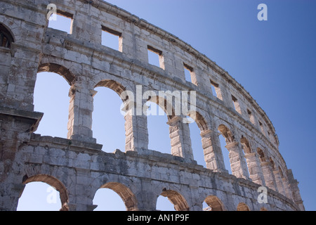 roman amphitheatre in pula, croatia Stock Photo