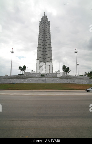 Havana Cuba Plaza de la Revolución Memorial and Museo José Martí from there Fidel Castro did a famous speech Stock Photo