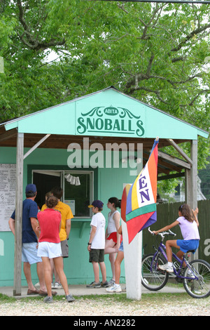 Louisiana Abita Springs,ice cream stand near Tammany Trace bike trail,recreation,scenic,visitors travel traveling tour tourist tourism landmark landma Stock Photo