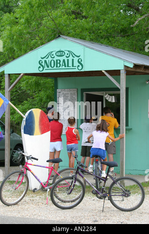 Louisiana Abita Springs,ice cream stand near Tammany Trace bike trail,recreation,scenic,visitors travel traveling tour tourist tourism landmark landma Stock Photo