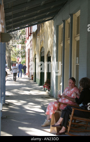 Florida Micanopy,former Seminole Indian capital named for Seminole chief,antique and collectibles,visitors travel traveling tour tourist tourism landm Stock Photo