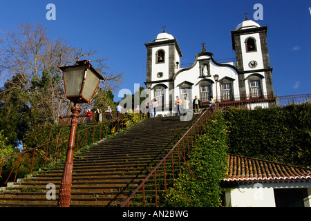 Portugal Madeira Wallfahrtskirche Nossa Senhora do Monte in Monte Stock Photo