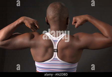African American Female Bodybuilder USA Stock Photo