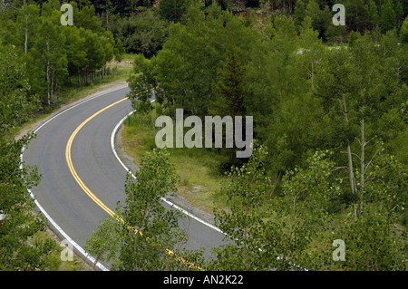 A road curve Stock Photo
