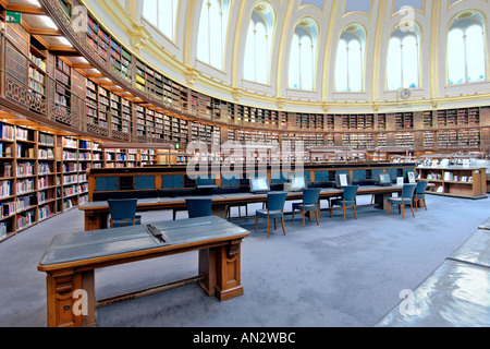 The interior of the reading room in the British Museum in London. Stock Photo