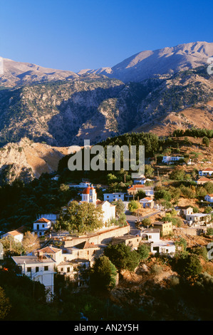 Aerial view of Lakki, Crete, Greece Stock Photo