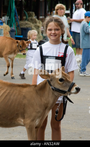 4H Livestock Show at the Dutchess County Fair in Rhinebeck NY Stock Photo