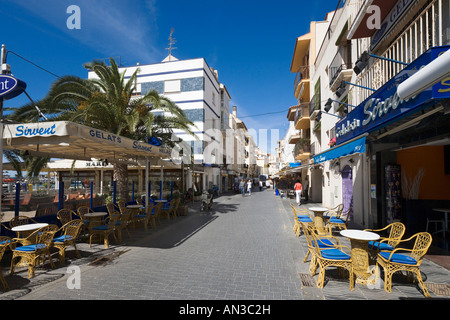 Restaurant/Cafe, Resort Centre, Cambrils, near Salou, Costa Dorada, Spain Stock Photo