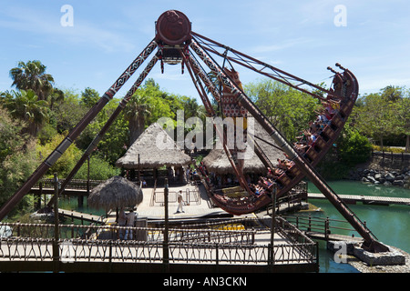 Kon Tiki Wave Ride, Polynesian Area, Port Aventura Theme Park, near Salou, Costa Dorada, Spain Stock Photo