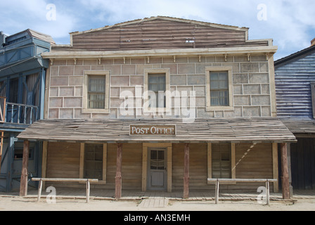 Wooden house in an old American Western town Stock Photo